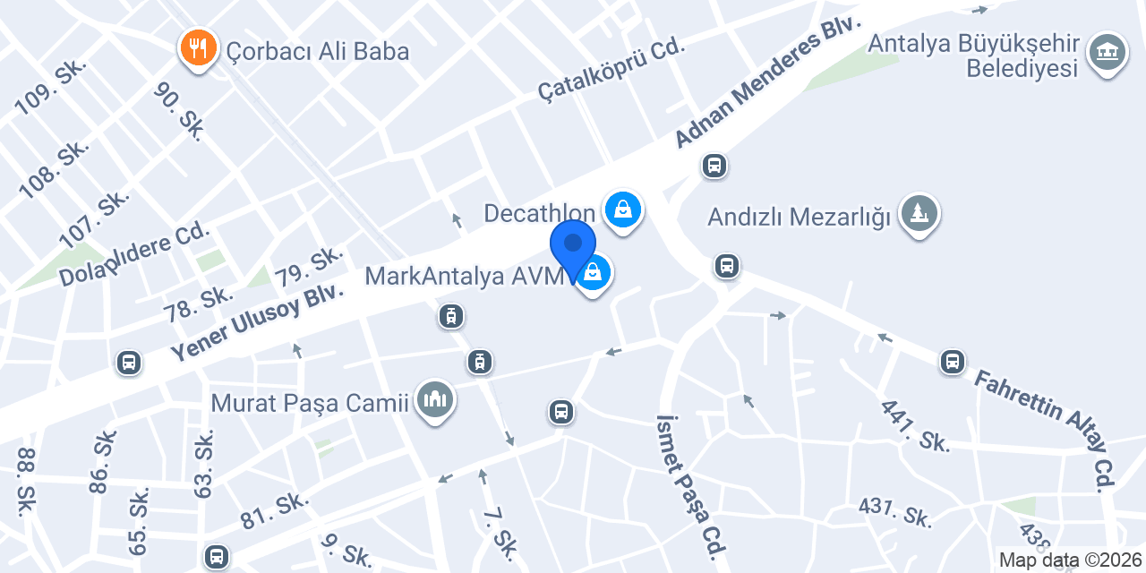 ebebek Antalya MarkAntalya AVM konumu
