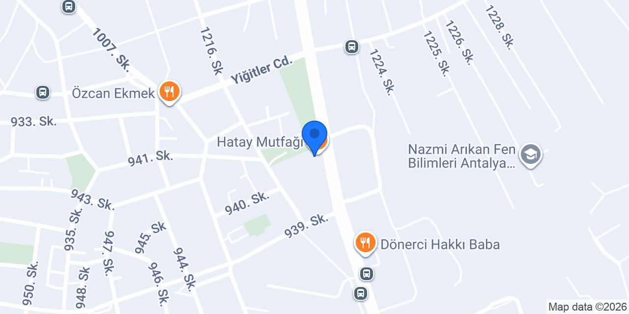Hatay Mutfağı konumu