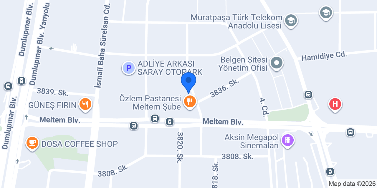 Meltem Mutfak konumu
