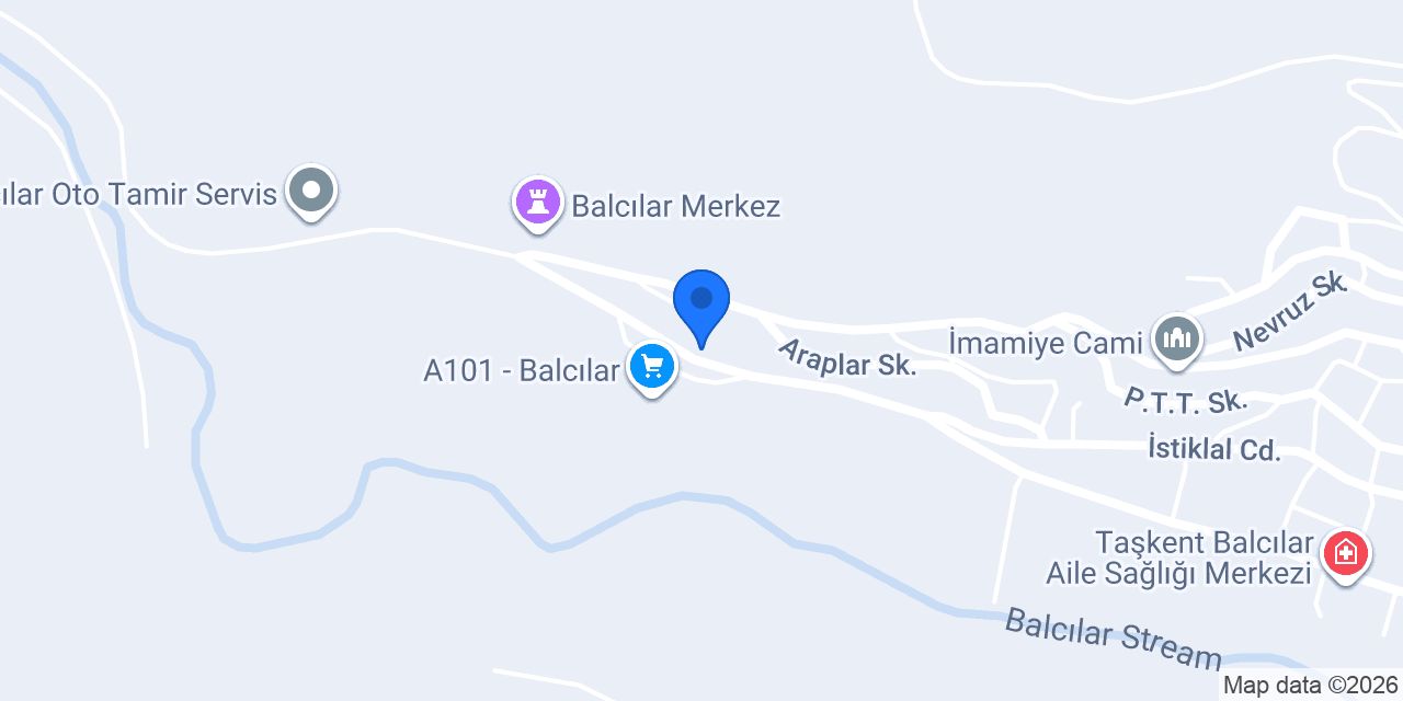 Balcılar İlkokulu konumu