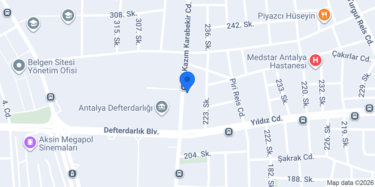 Türker Eczanesi konumu