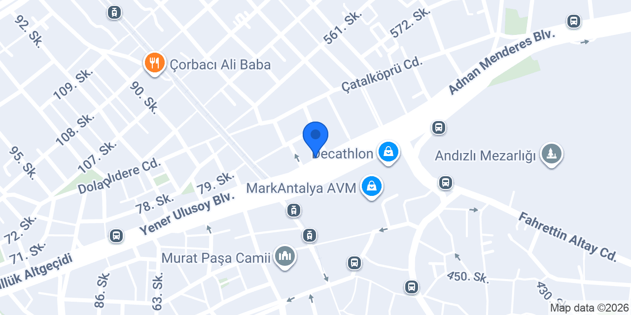 Vakıf Katılım Antalya Şubesi konumu