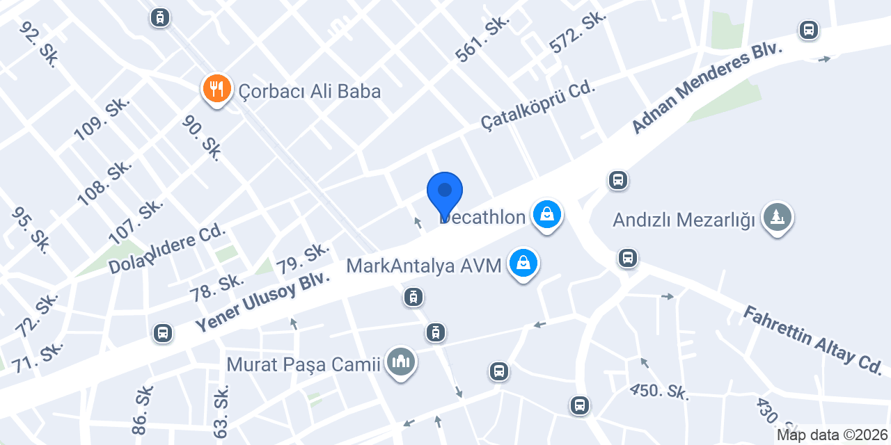 Türkiye Finans Antalya Şubesi konumu