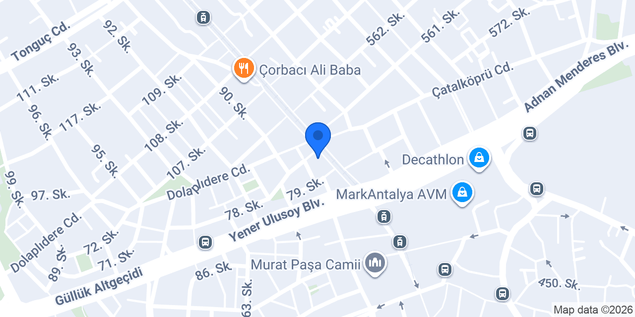 Antalya Genceroğlu Mobilya konumu
