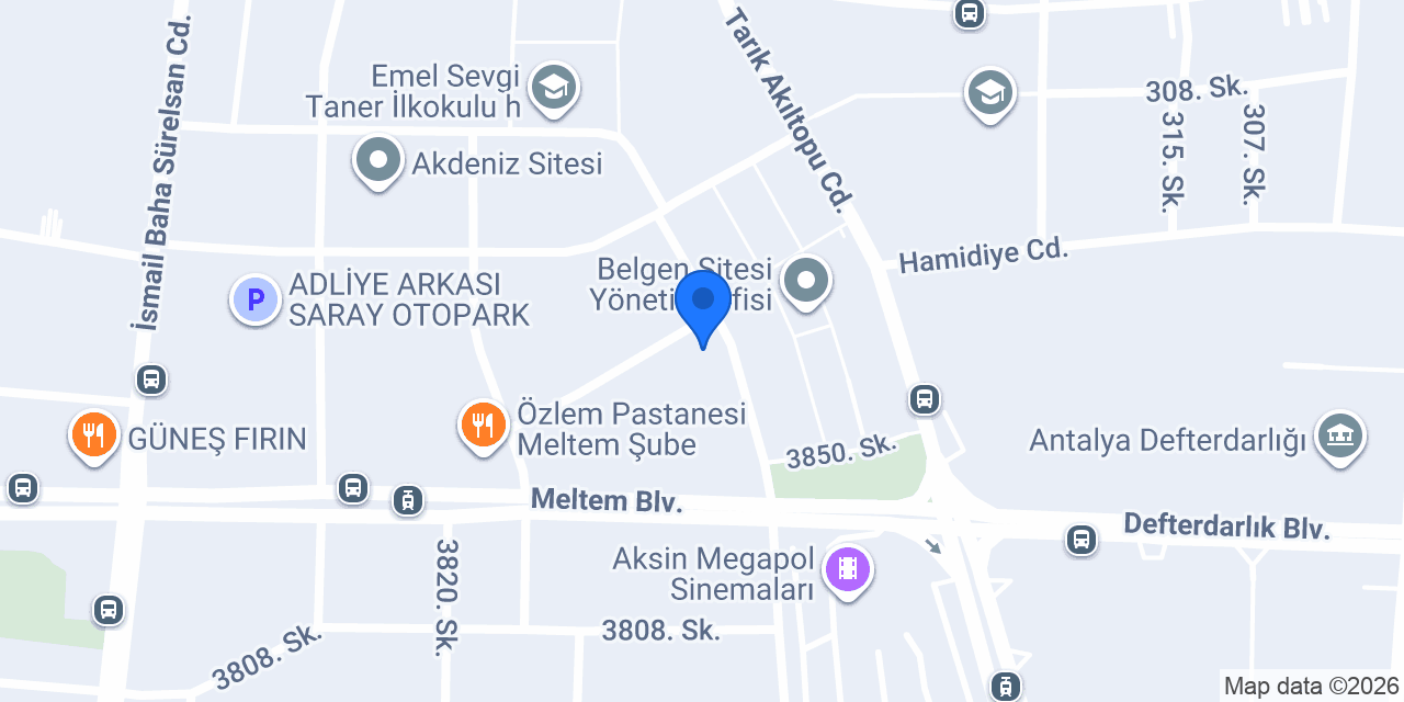 Meltem Veteriner Kliniği konumu