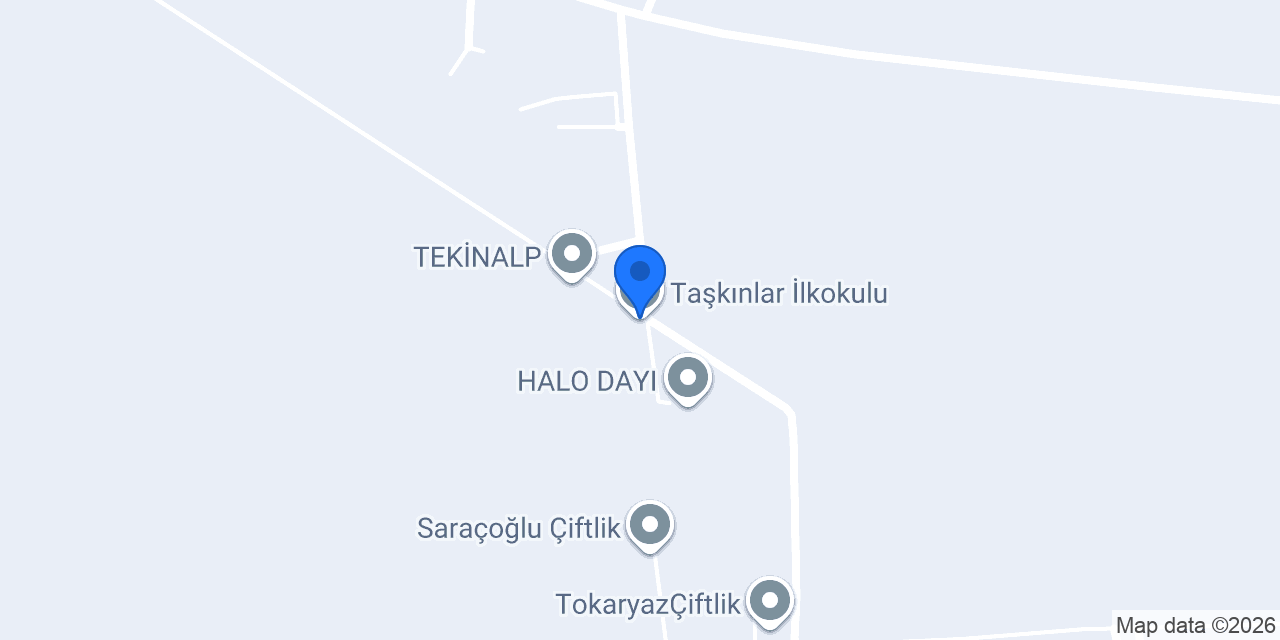 Taşkınlar İlkokulu konumu