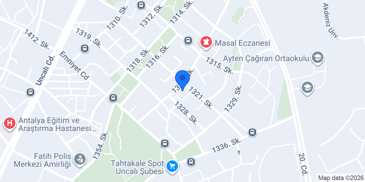 Palmiye Eczanesi konumu