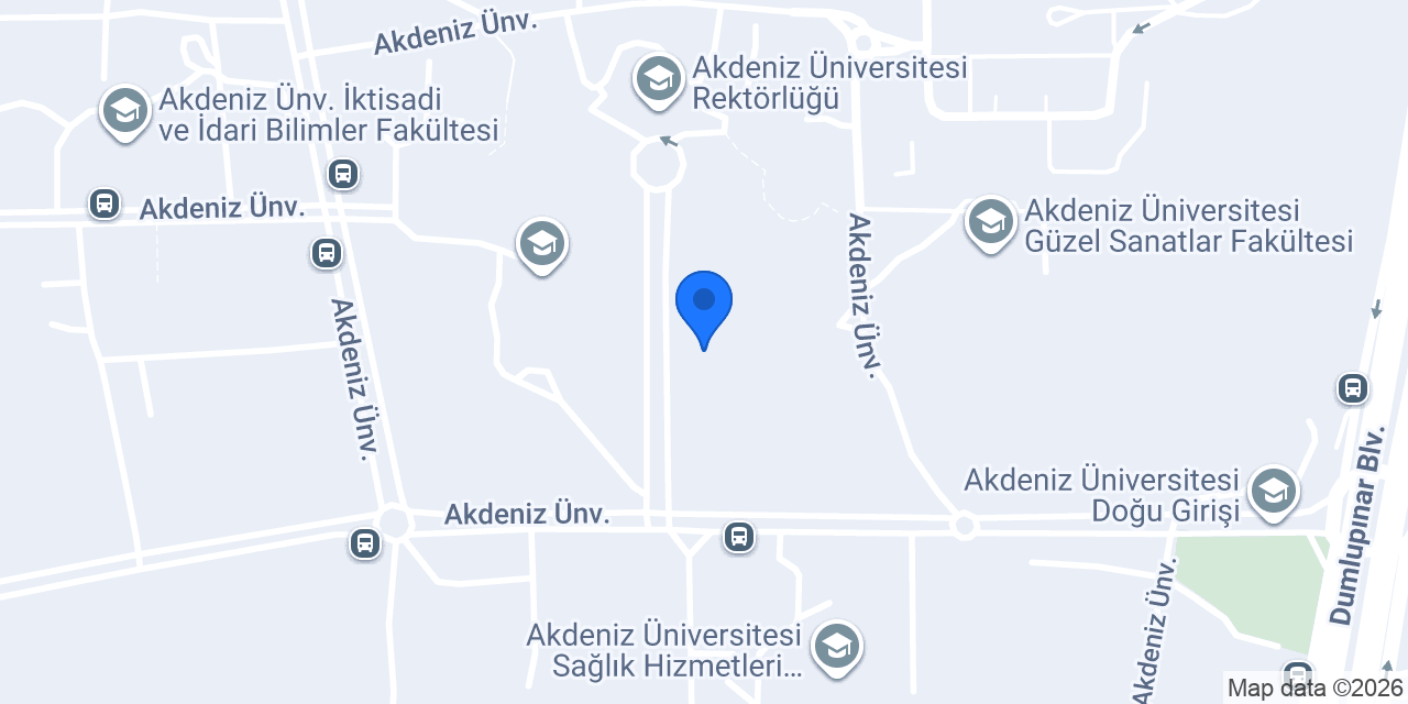 TEB Akdeniz Üniversitesi Şubesi konumu
