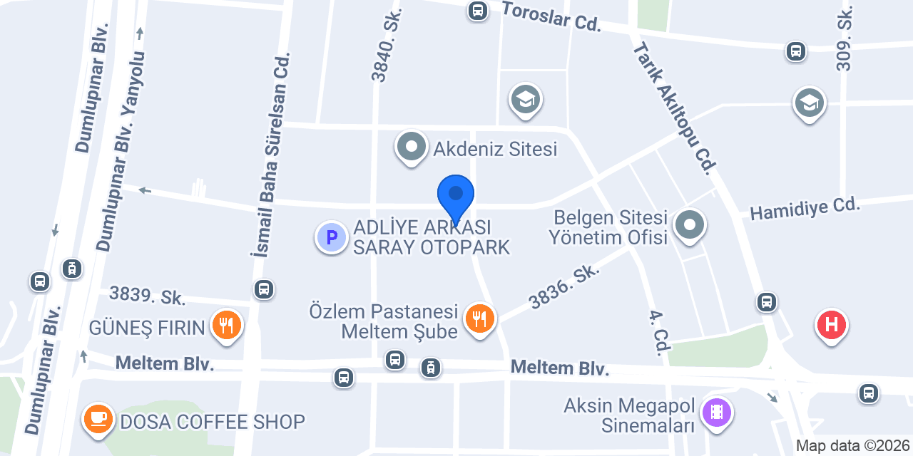 SENGULER HUKUK BUROSU ANTALYA konumu