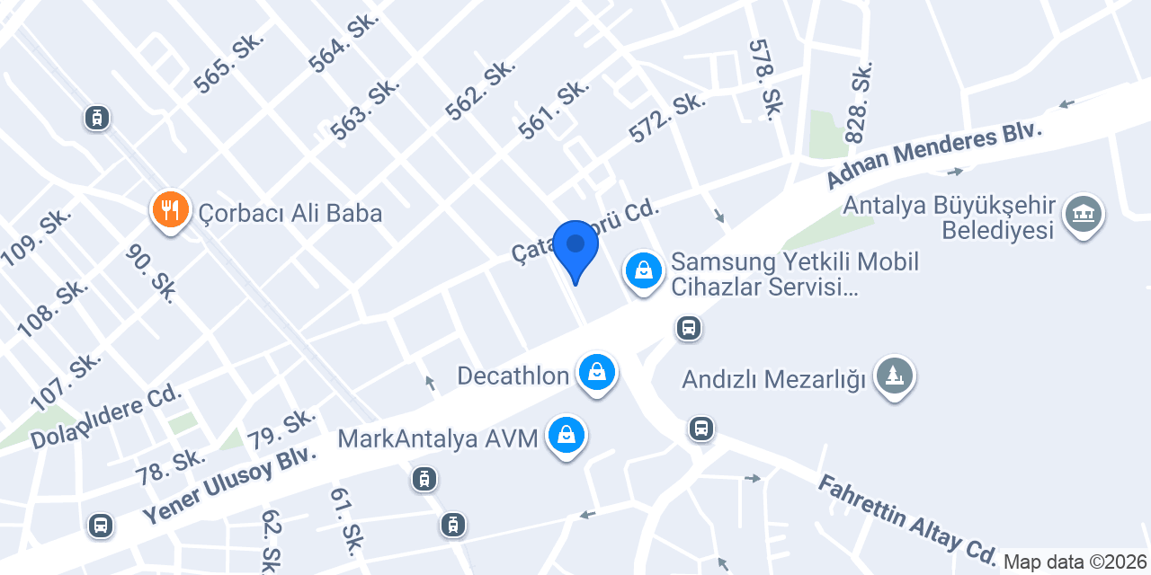 MF Gazioğlu Mobilya konumu