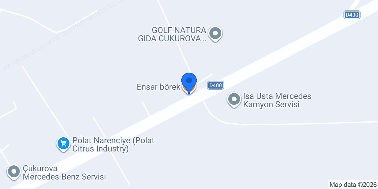 Ensar börek konumu