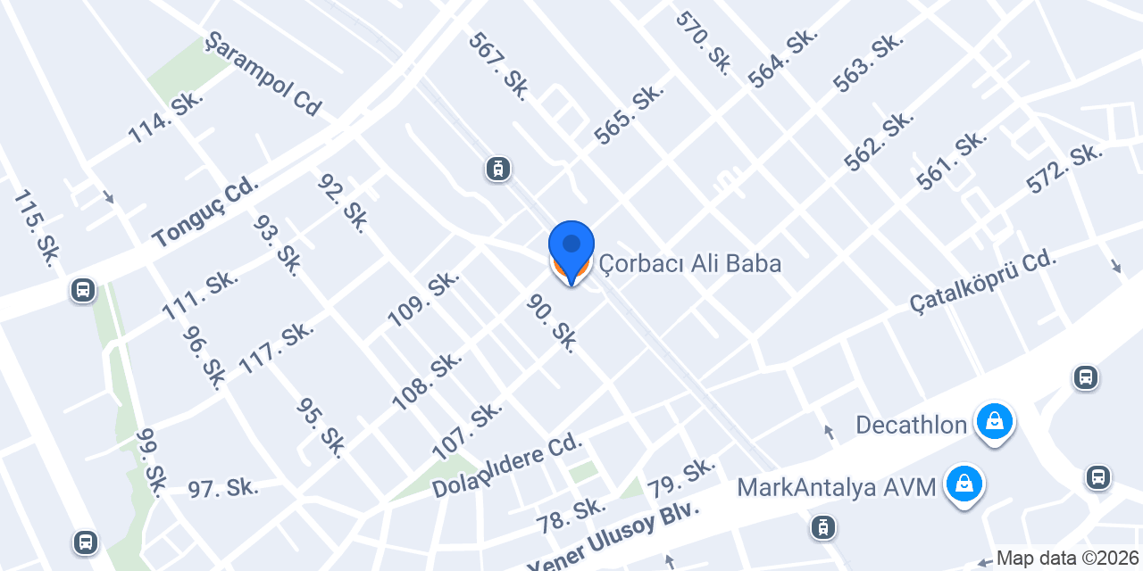 Çorbacı Ali Baba konumu