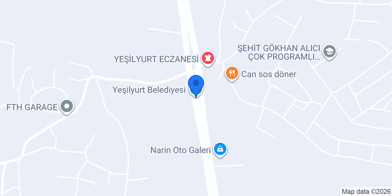 Yeşilyurt Belediyesi konumu