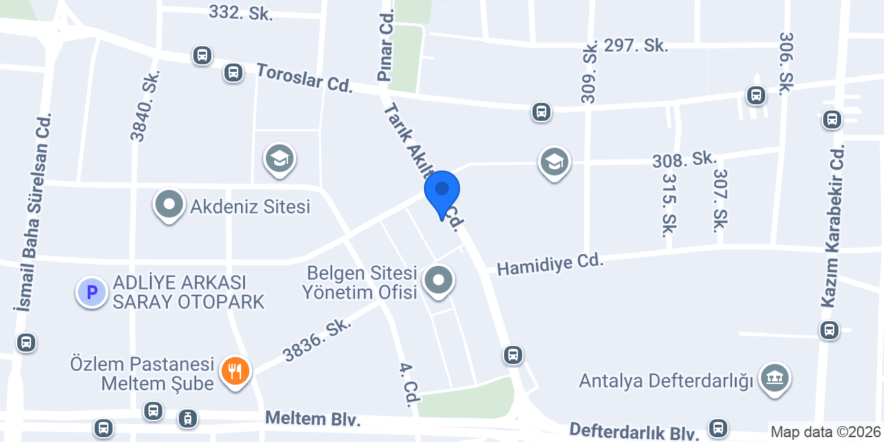Antalya Moda Bayan Terzisi konumu