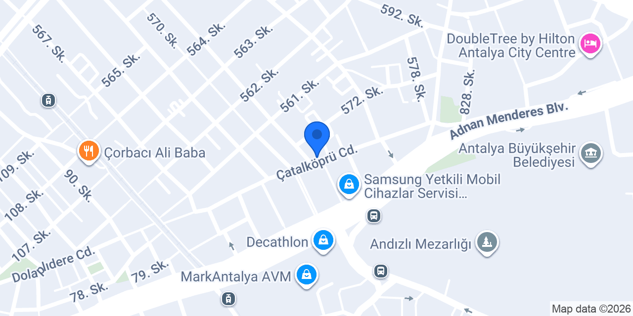 Çatı Eğitim Kurumları konumu