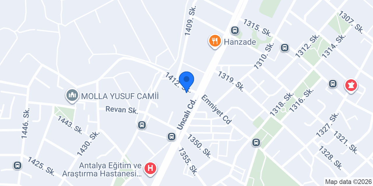 Diş Hekimi Zerrin Yılık konumu