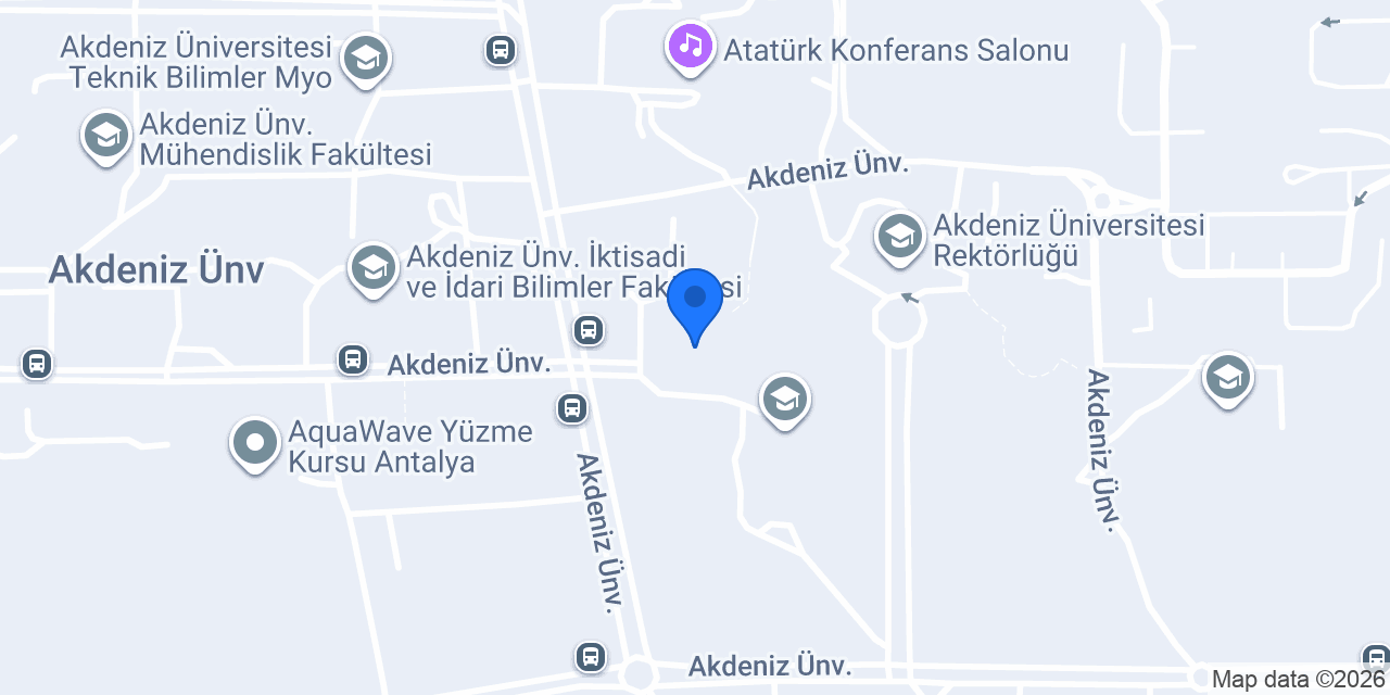 Akdeniz Üniversitesi Merkezi Yemekhane konumu