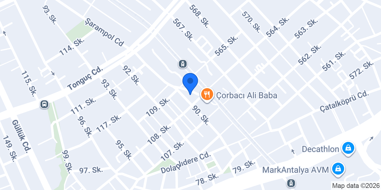 Yıldız Kitabevi Antalya konumu