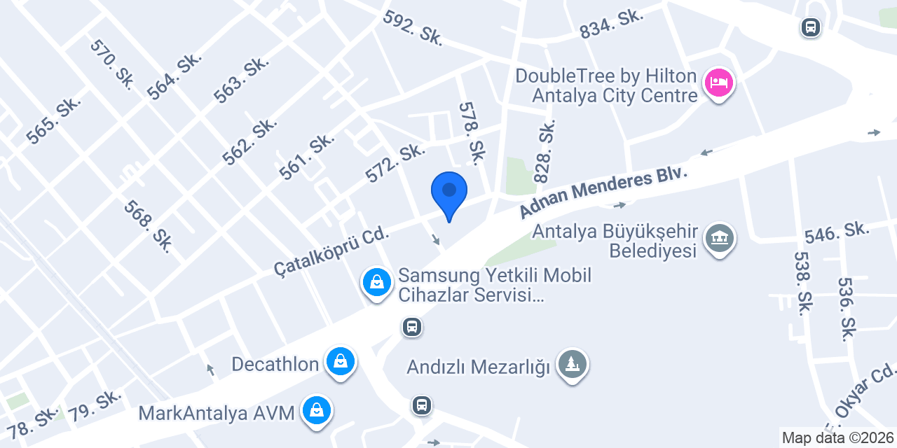Osmanlı Tekstil Kapteks Antalya konumu