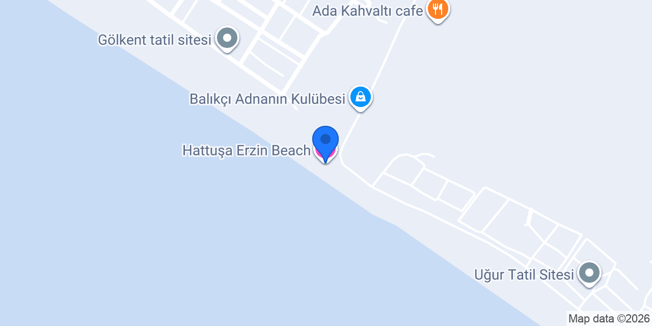 Hattuşa Erzin Beach konumu