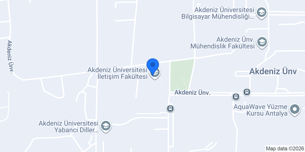 Akdeniz Üniversitesi Enformatik Bölüm Başkanlığı konumu