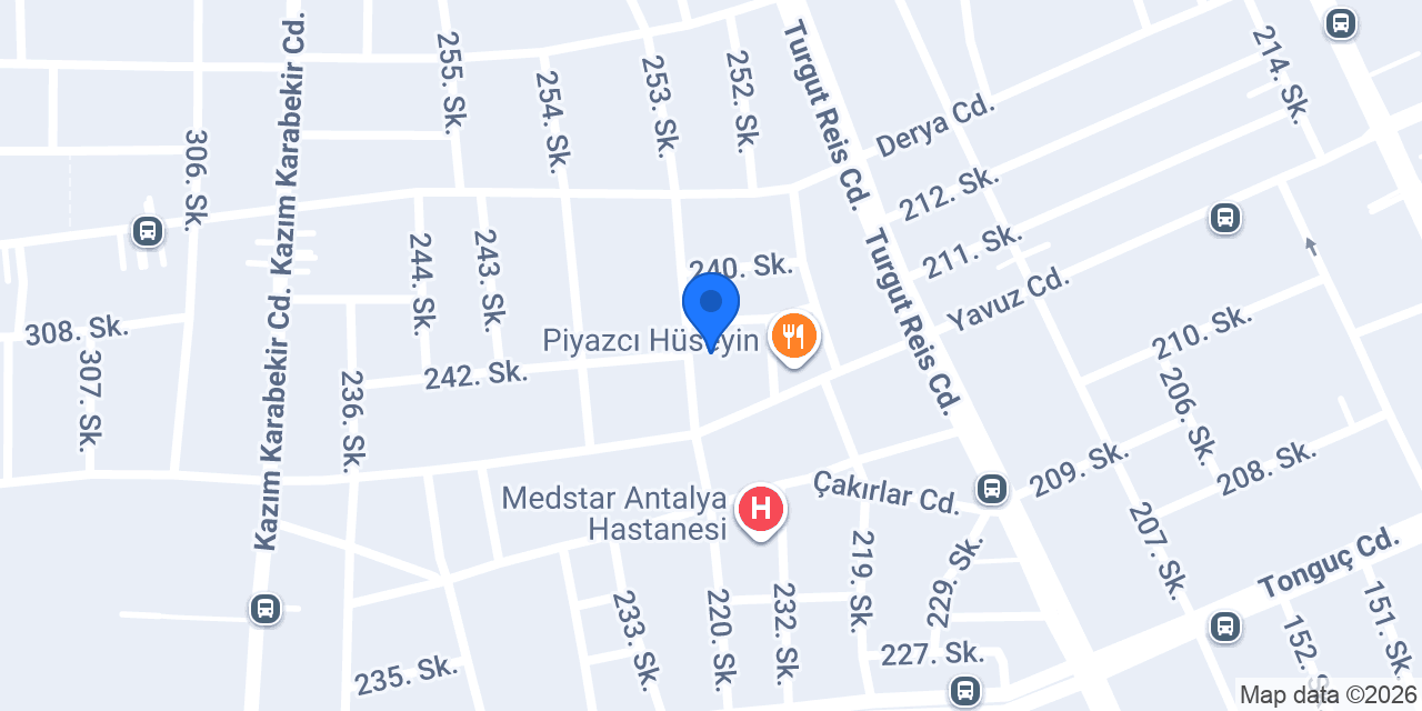 Bozca Sigorta Acenteliği - Antalya konumu