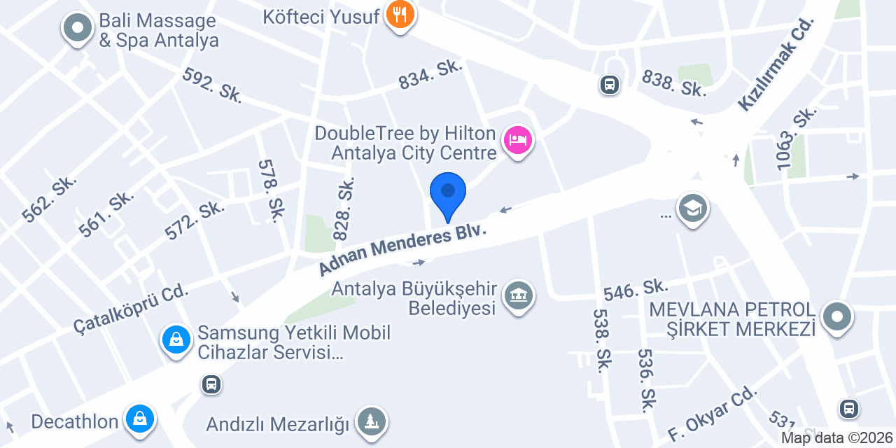 TEB Aspendos Kurumsal Şubesi konumu
