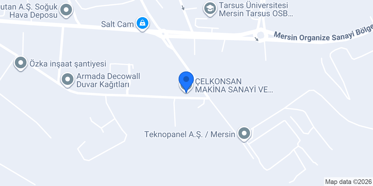 ÇELKONSAN MAKİNA SANAYİ VE TİCARET A.Ş. konumu