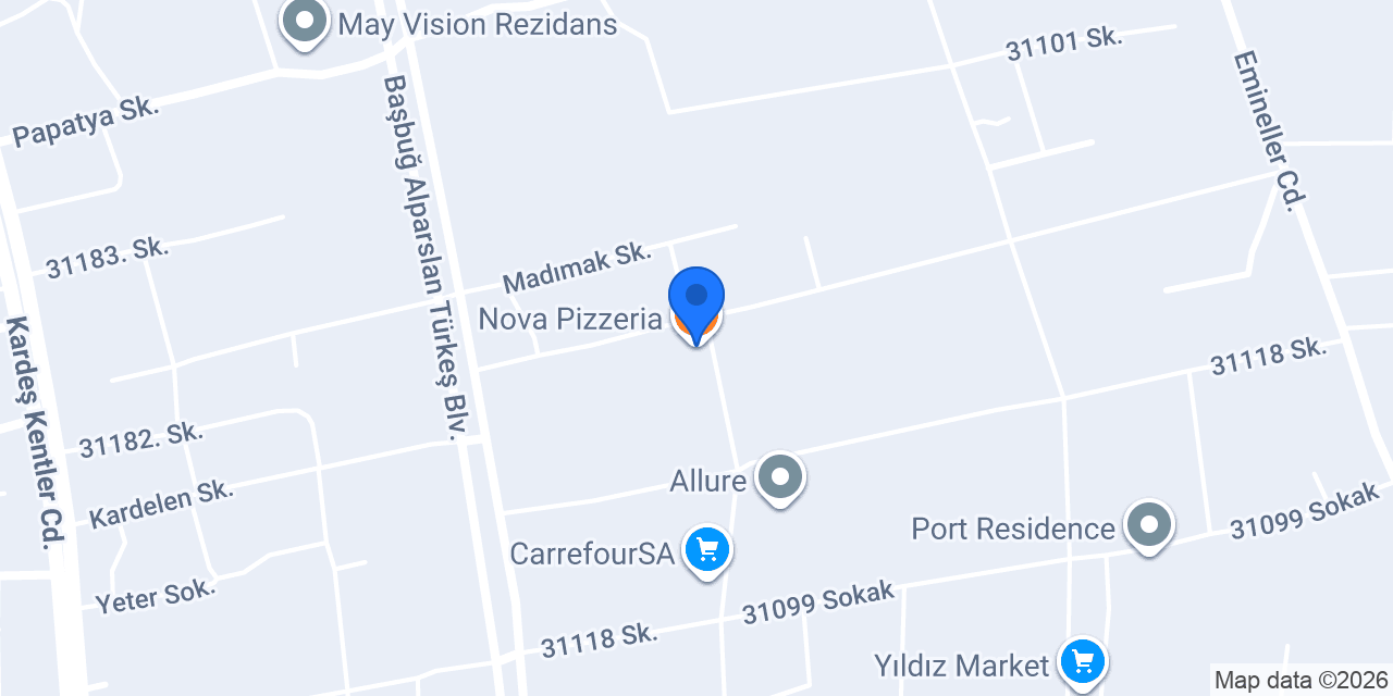 Nova Pizzeria konumu