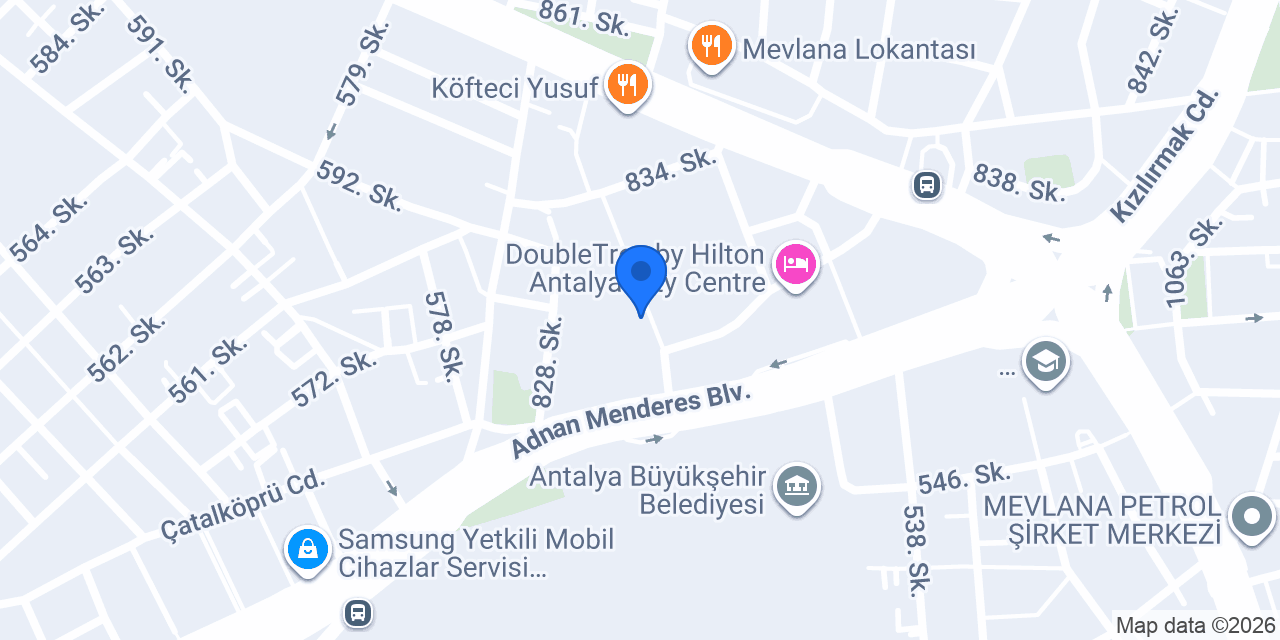 Antalya İç Mimarlık Dekorasyon konumu