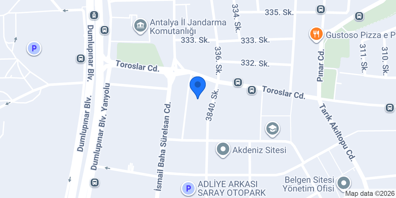 Antalya Doğan Emlak konumu