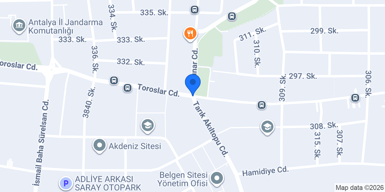 ALTUNIŞIK Hukuk Bürosu konumu