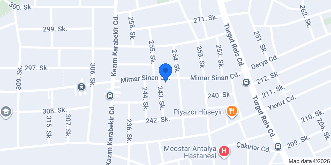 Merz İnşaat & Mimarlık Antalya konumu