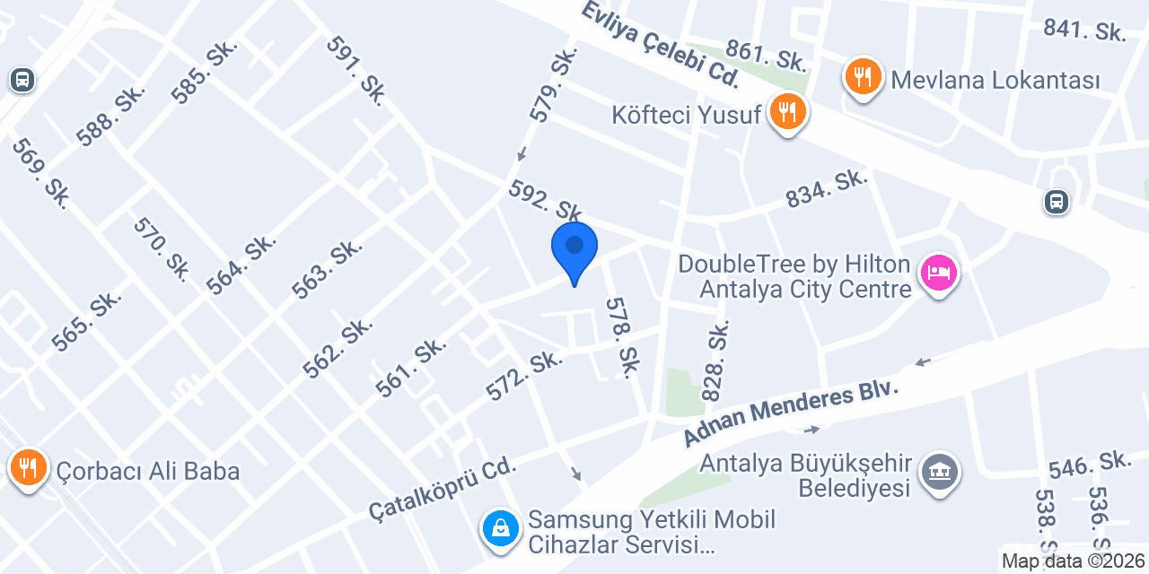 Burdinç Medikal Turizm Ltd. Şti. konumu