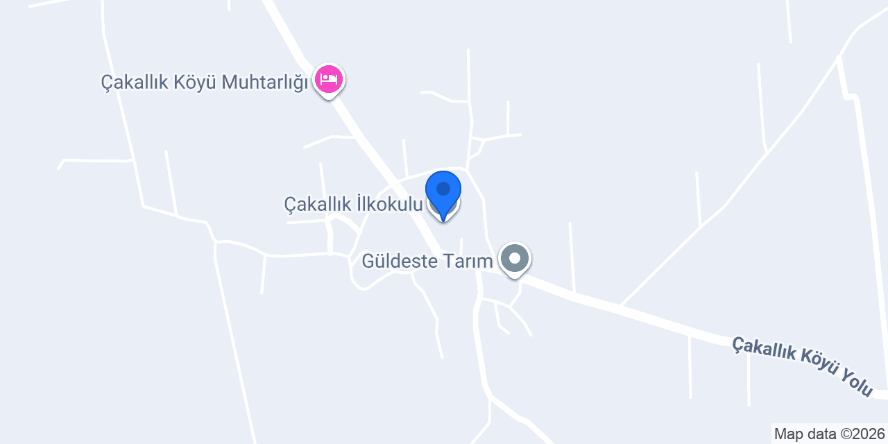 Çakallık İlkokulu konumu