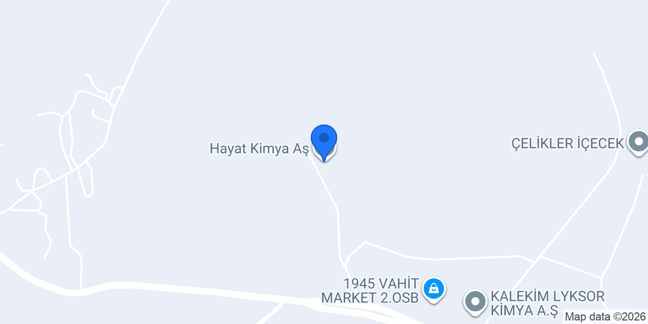 Hayat Kimya Aş. konumu