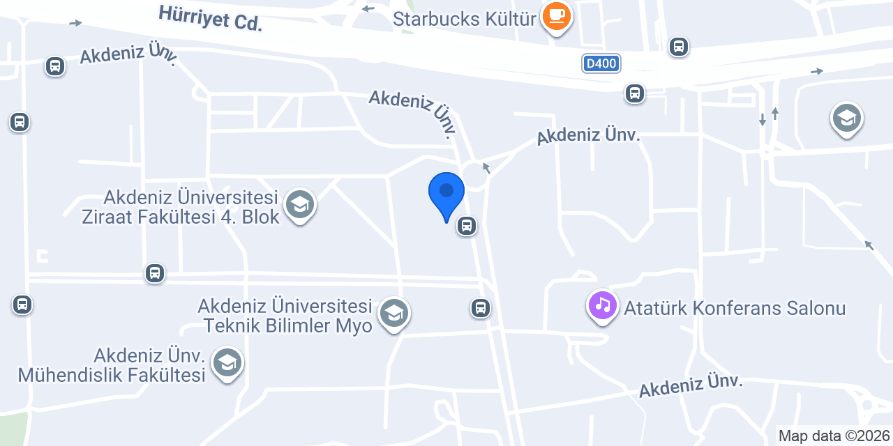 Mochiko Akdeniz Universitesi konumu