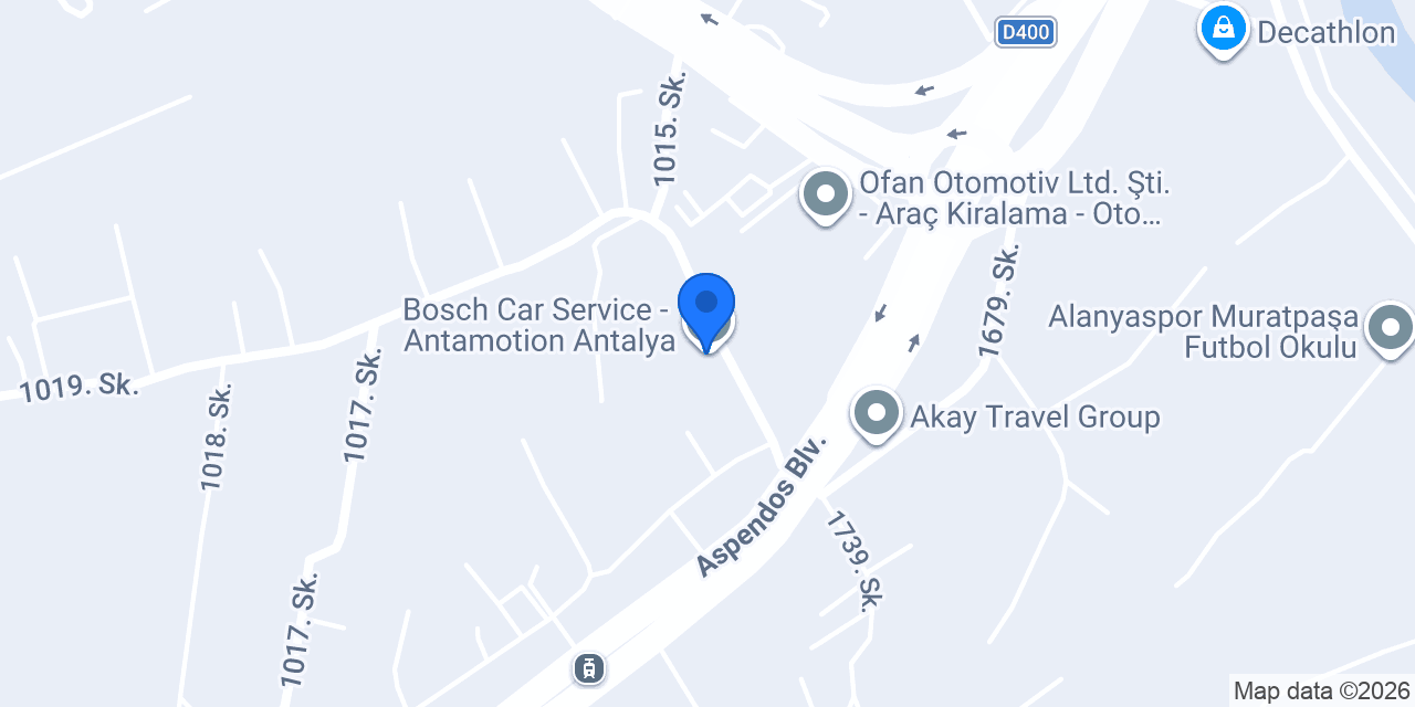 Bosch Car Service - Antamotion Antalya konumu