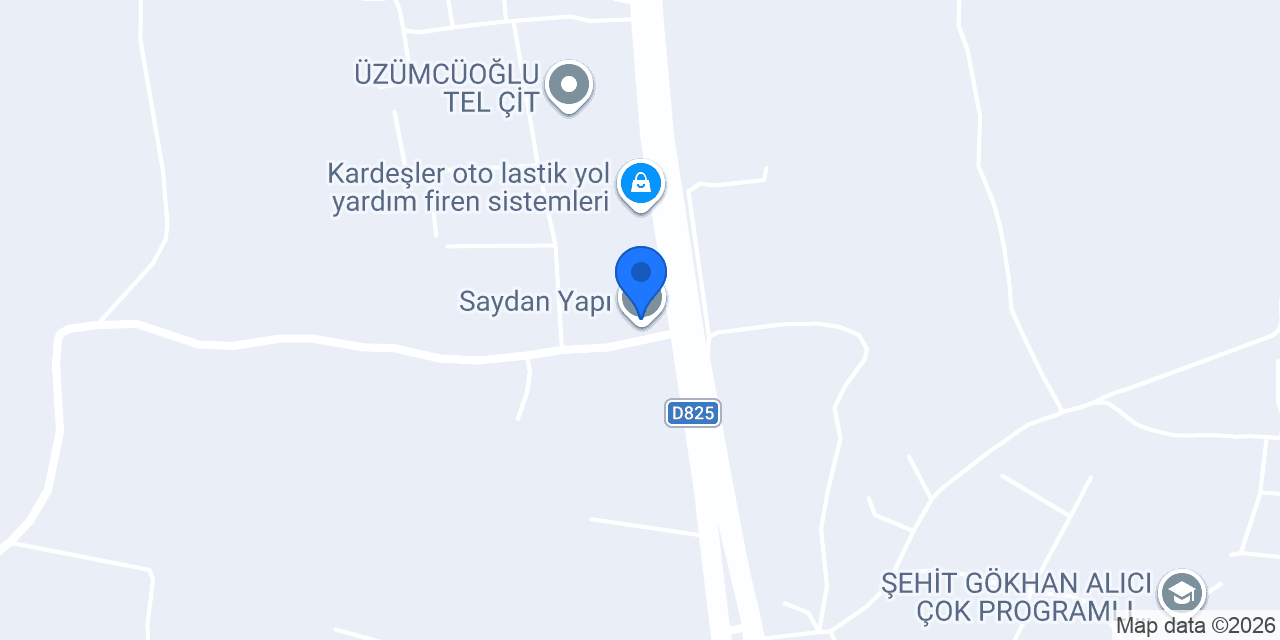 Saydan Yapı ( Hazır Duvar Sistemleri ) konumu