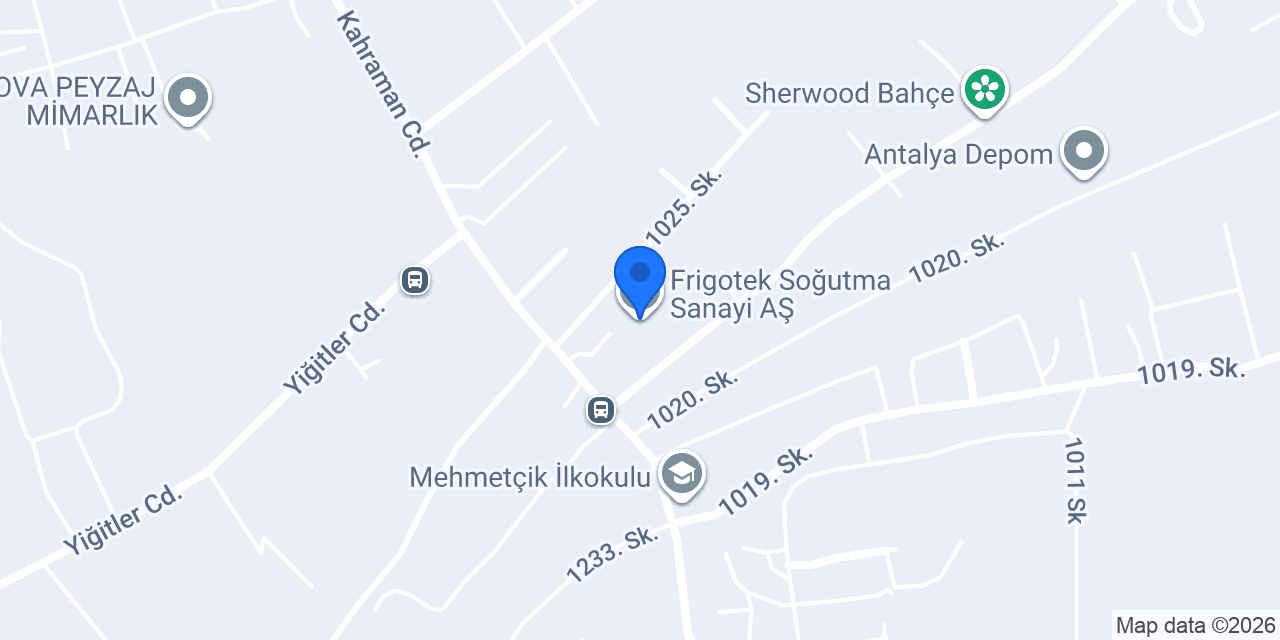 Frigotek Soğutma Sanayi AŞ. konumu