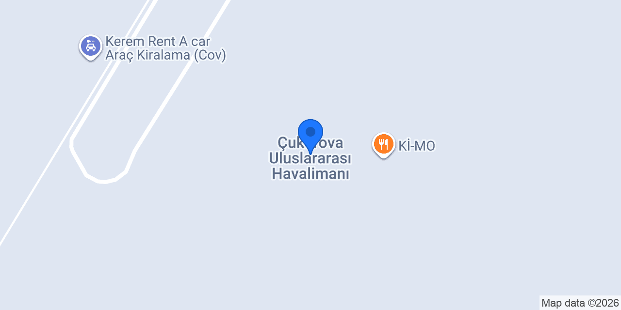 Çukurova Uluslararası Havalimanı konumu