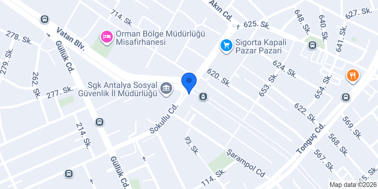 Akdeniz Halı Sarayı konumu