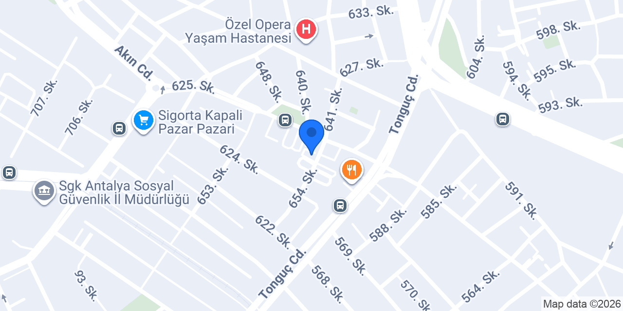 Antalya Denbur Elektrik konumu