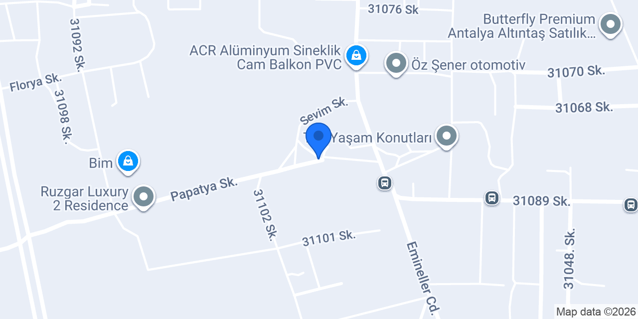 Antalya Car Booking konumu