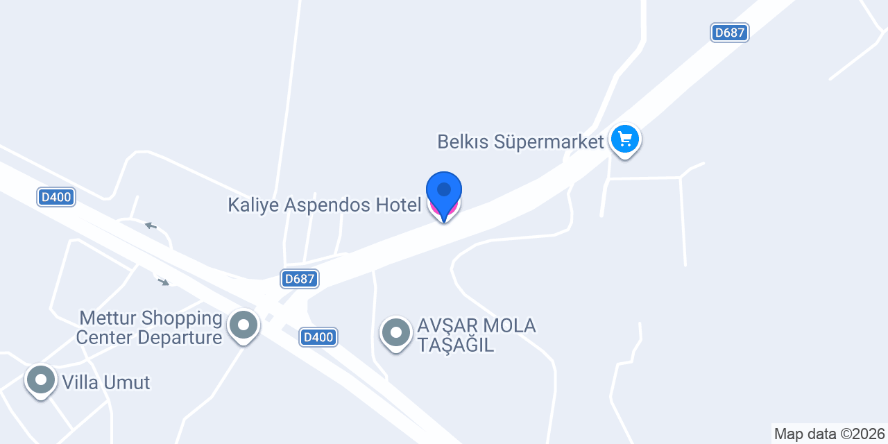 Kaliye Aspendos Hotel konumu