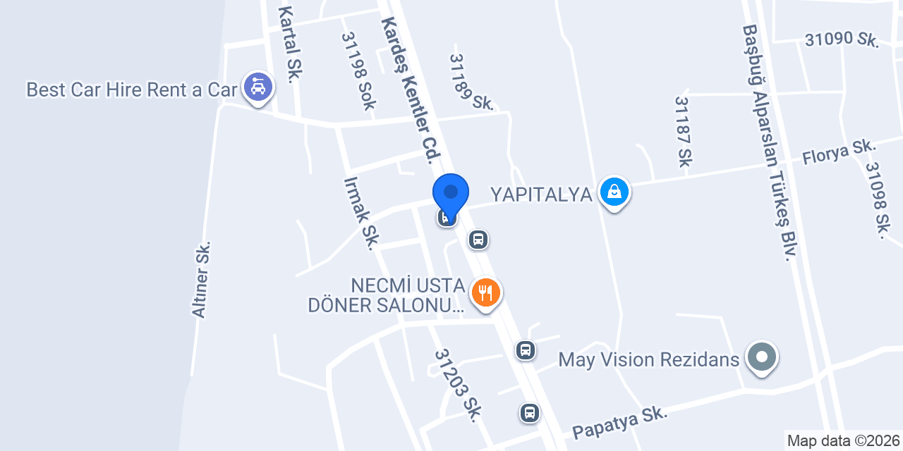 Winsa Antalya Fettahoğlu Grup konumu