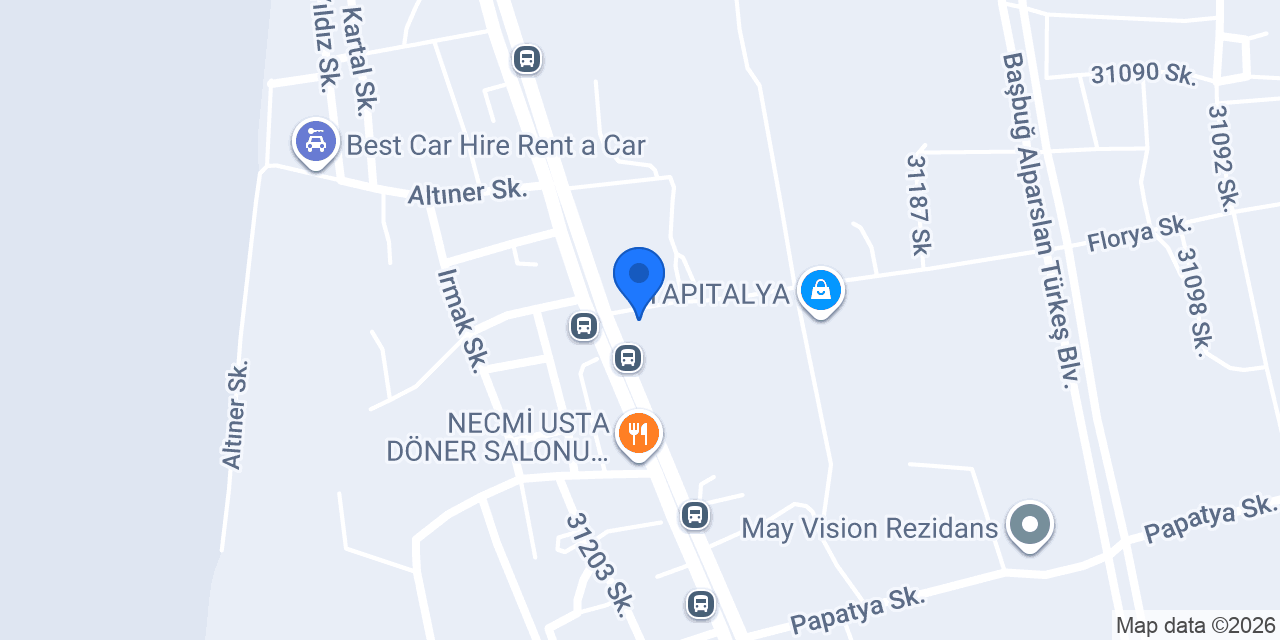 Altıntaş Rent a car konumu