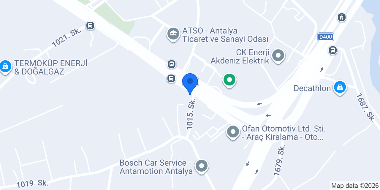 Antalya Beton Saksı konumu