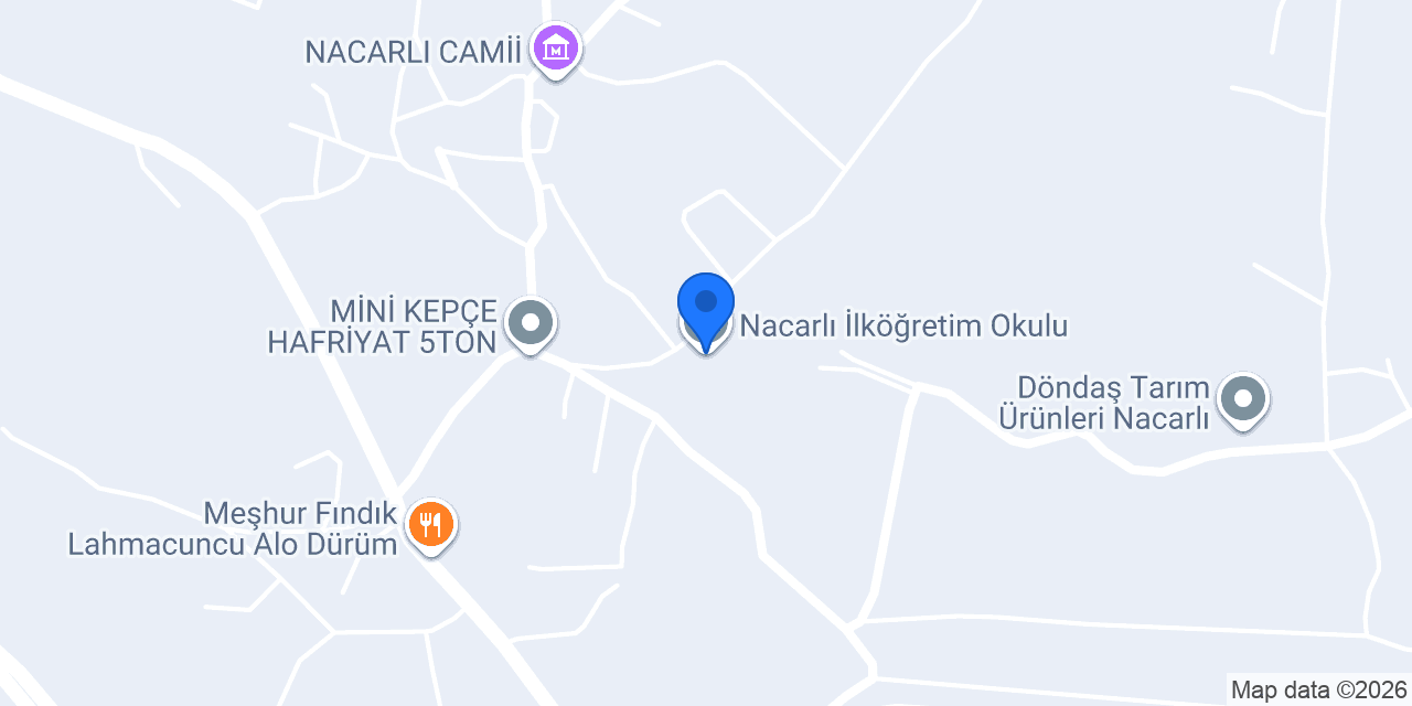 Nacarlı İlköğretim Okulu konumu