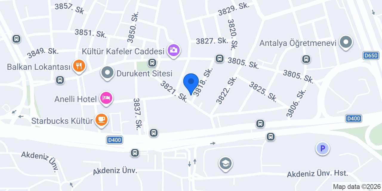 Elit Otel konumu